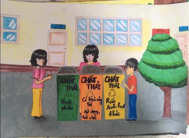 vẽ tranh tuyên truyền bảo vệ môi trường 18