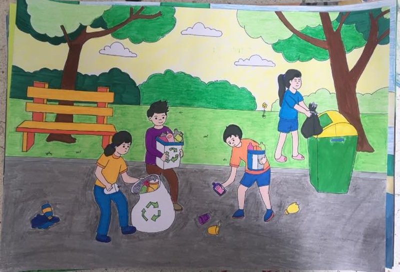 vẽ tranh tuyên truyền bảo vệ môi trường 20