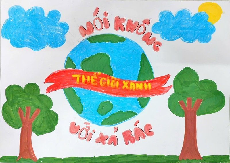 vẽ tranh tuyên truyền bảo vệ môi trường 25