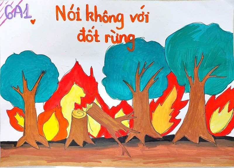 vẽ tranh tuyên truyền bảo vệ môi trường 27