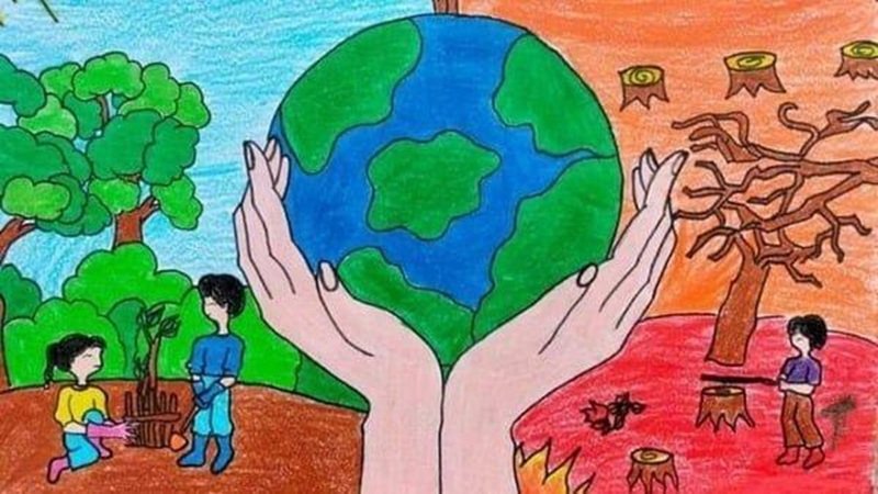 vẽ tranh tuyên truyền bảo vệ môi trường 38