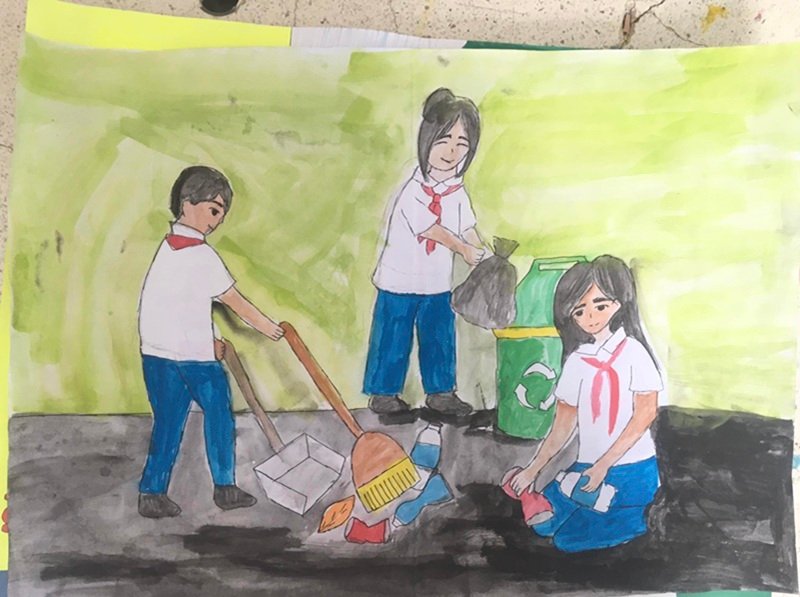 vẽ tranh tuyên truyền bảo vệ môi trường 6
