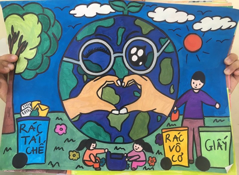 vẽ tranh tuyên truyền bảo vệ môi trường 7