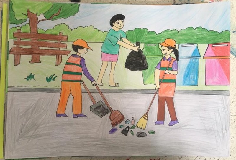 vẽ tranh tuyên truyền bảo vệ môi trường 8