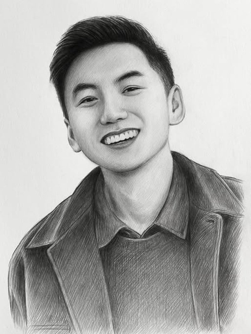Bộ ảnh tranh chân dung đẹp phong cách trẻ trung