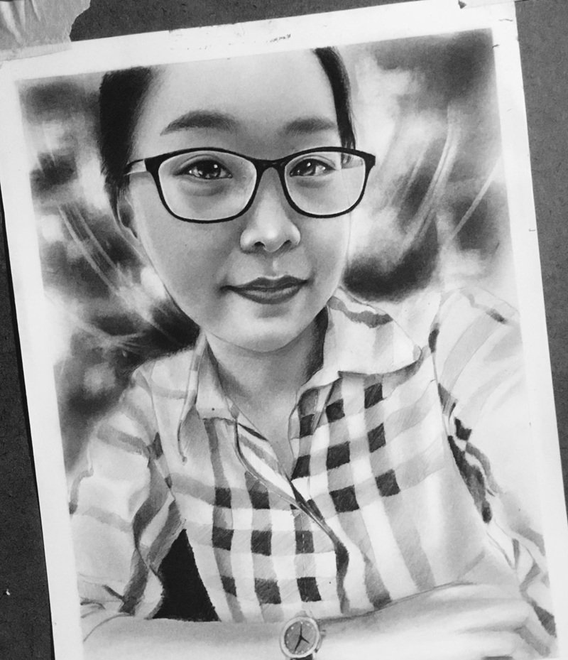 Tranh chân dung đẹp phong cách vintage đầy nghệ thuật
