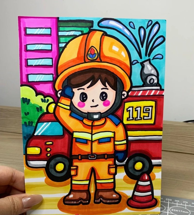 Tranh chủ đề nghề nghiệp hướng nghiệp