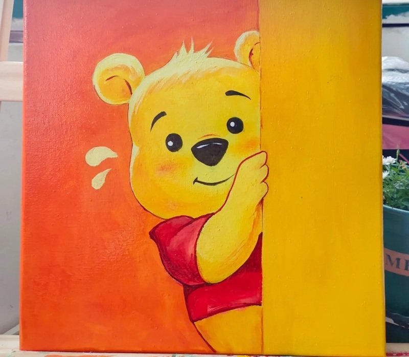 Tranh cute phong cách tối giản hiện đại