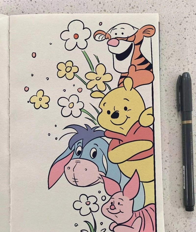 Nhân vật chibi đáng yêu trong tranh cute