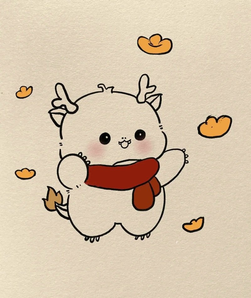 Biểu cảm vui nhộn trong tranh cute