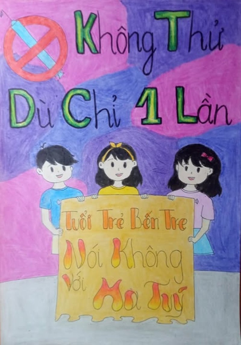 Cuộc thi tranh phòng chống ma túy trường học