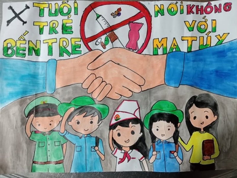 Tranh phòng chống ma túy nâng cao nhận thức