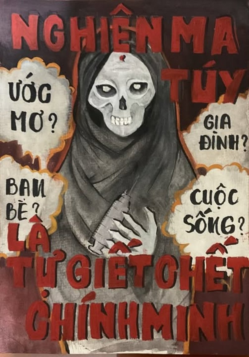 Ý nghĩa lớn từ tranh phòng chống ma túy