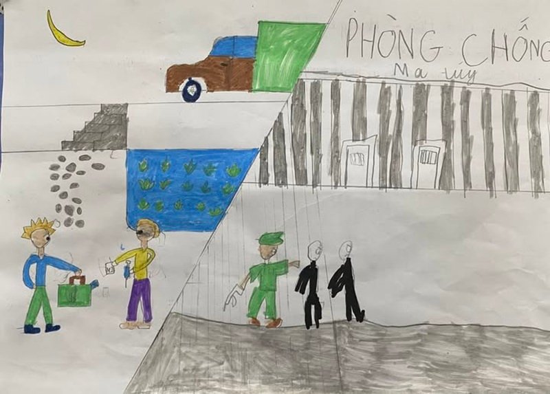 Tranh phòng chống ma túy cổ động xã hội