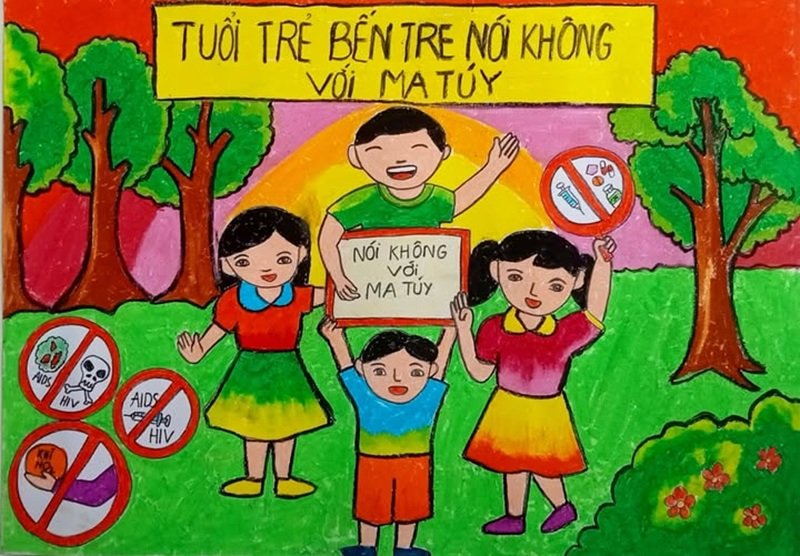 Tranh phòng chống ma túy cho thế hệ trẻ