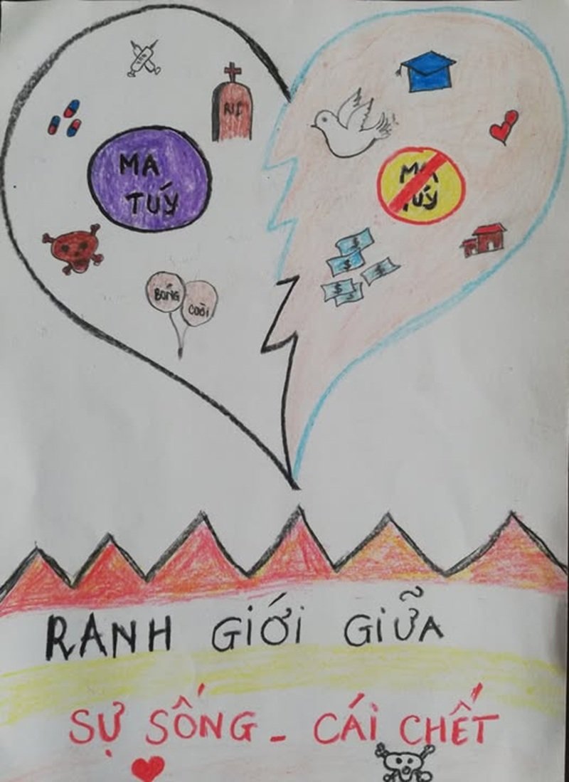 Tranh phòng chống ma túy bảo vệ cộng đồng