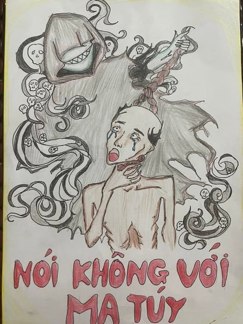 Tranh phòng chống ma túy giáo dục pháp luật