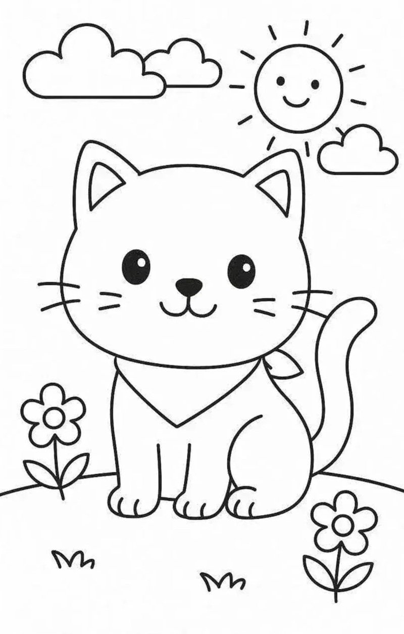 Tranh tô màu cho bé 5-6 tuổi chủ đề đồ vật quen thuộc