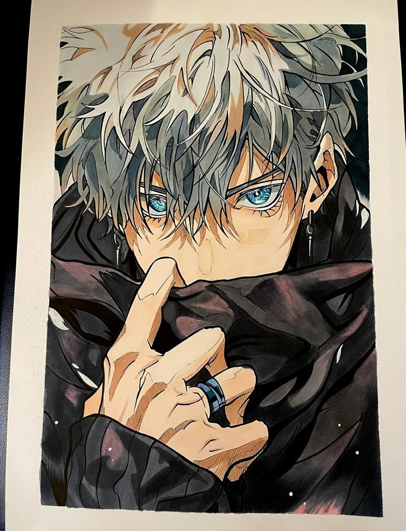 Tranh vẽ anime nam phong cách fantasy