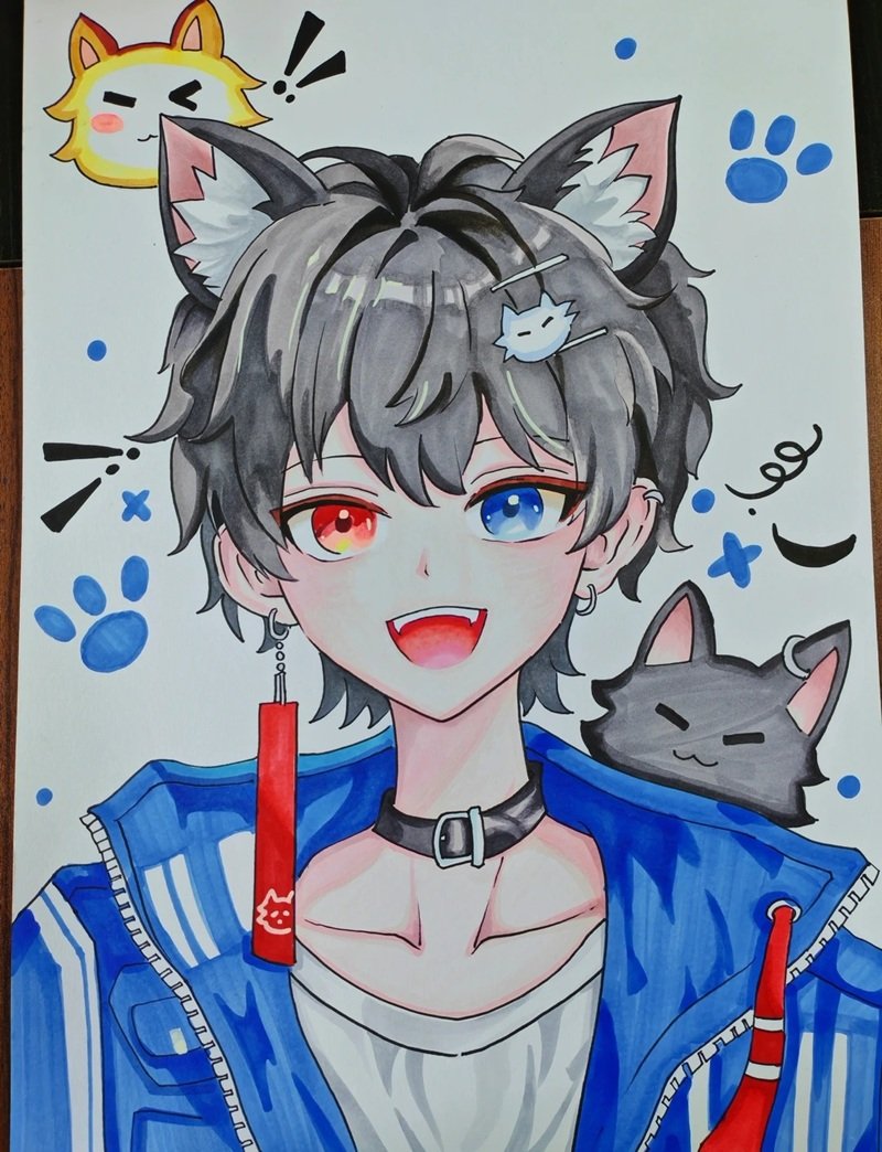 Tranh vẽ anime nam phong cách hành động