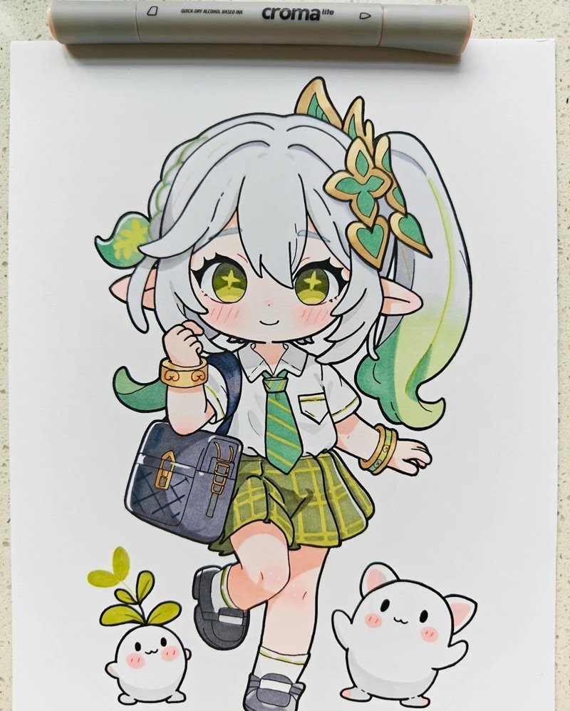 Sinh động tranh vẽ chibi cute girl