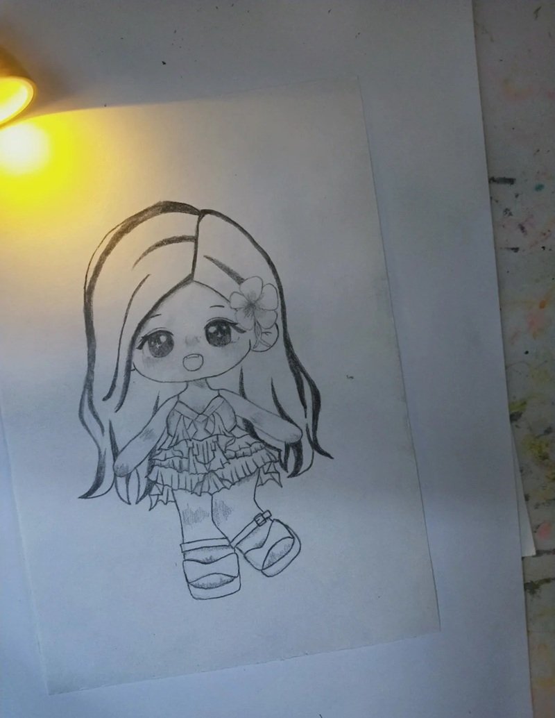 Ý tưởng tranh vẽ chibi cute girl