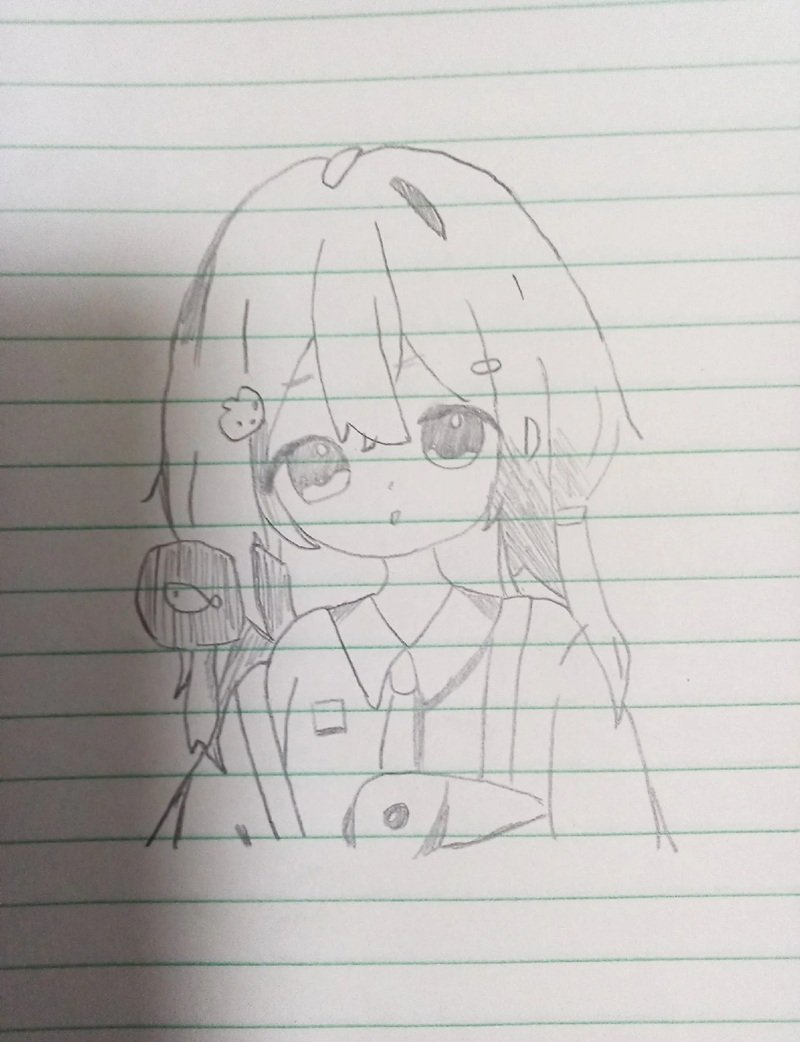 Xinh xắn tranh vẽ chibi cute girl