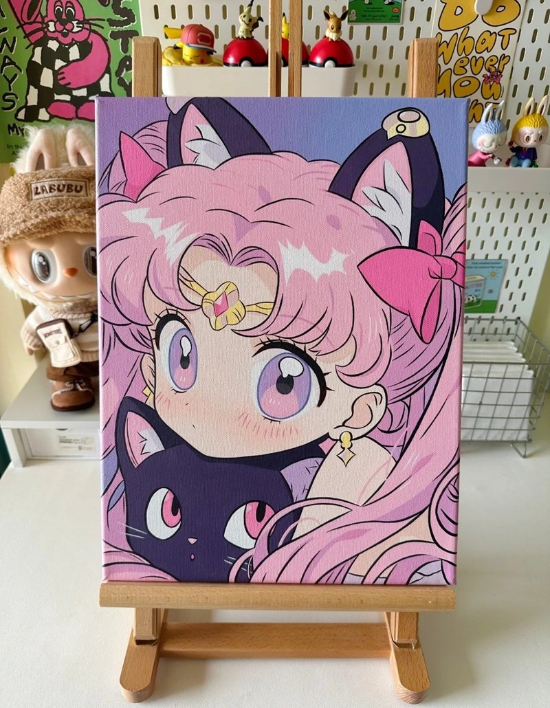 Chibi cute girl tóc ngắn dễ thương