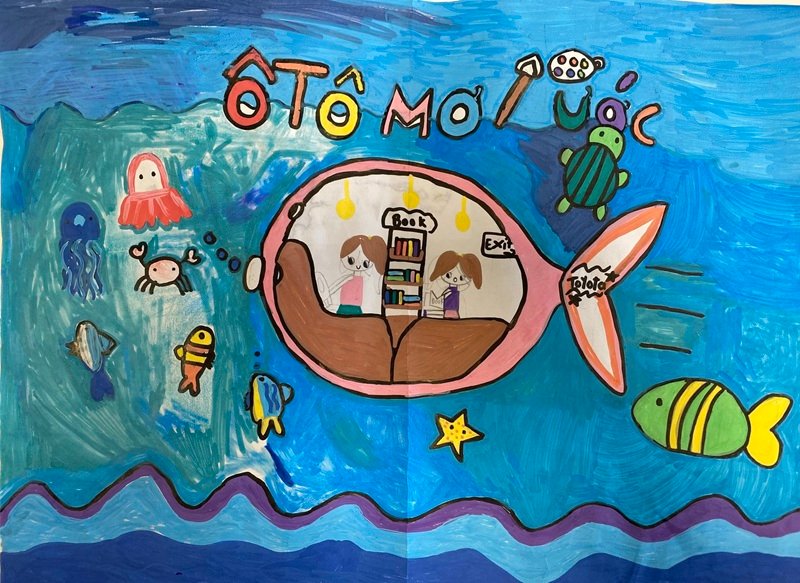 tranh vẽ chiếc ô tô mơ ước 21