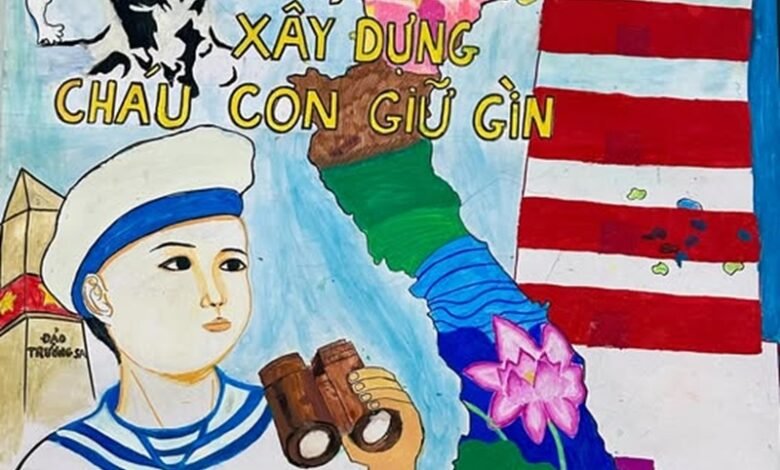tranh vẽ chủ quyền biển đảo việt nam 12