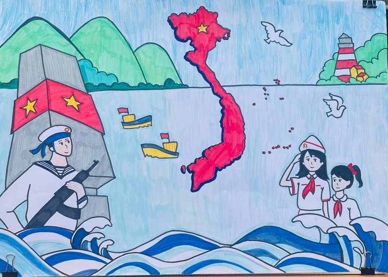 Tranh biển đảo Việt Nam đầy cảm xúc
