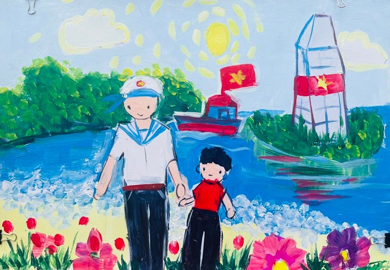 Vẽ biển đảo Việt Nam đẹp ý nghĩa