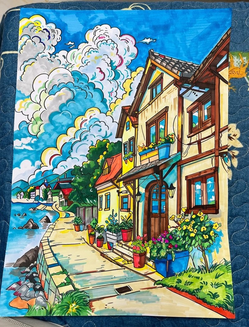 cuộc sống tranh vẽ đẹp