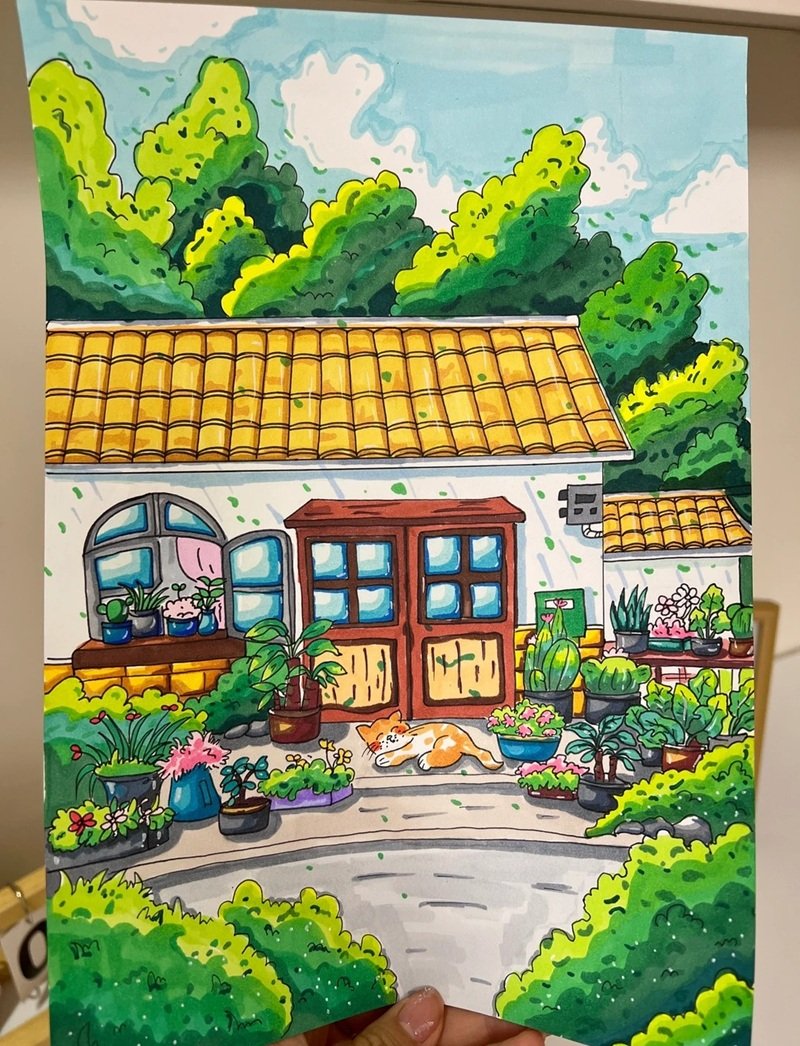 Tuyển tập tranh vẽ quê hương sáng tạo