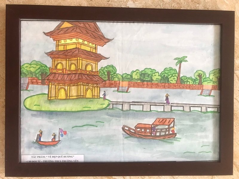 Tranh vẽ quê hương đồng quê Việt