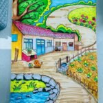 tranh vẽ quê hương 34