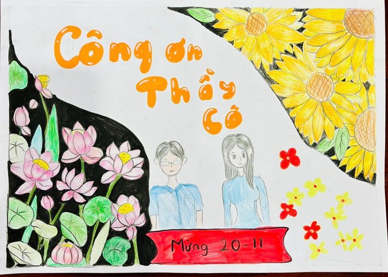 tranh vẽ về thầy cô 17