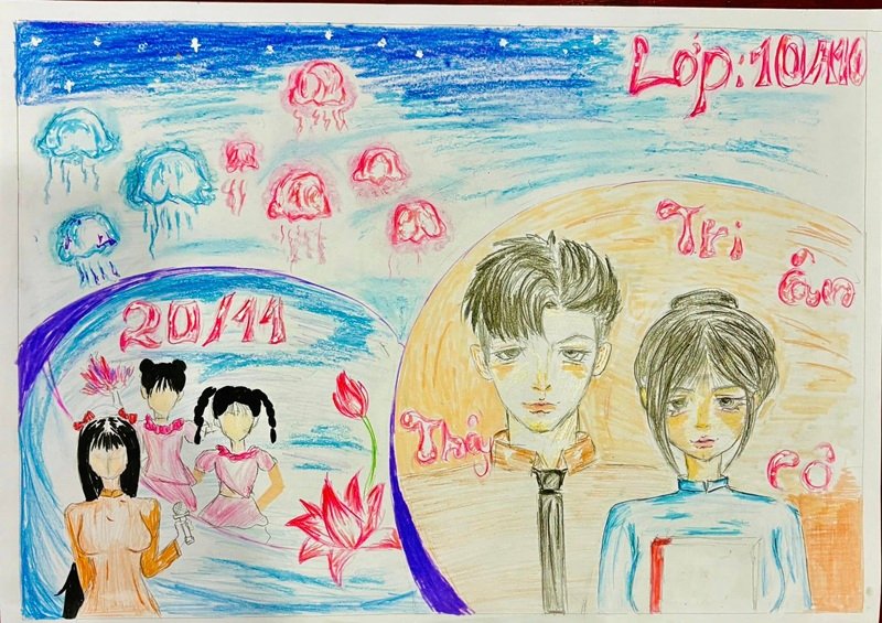 tranh vẽ về thầy cô 18