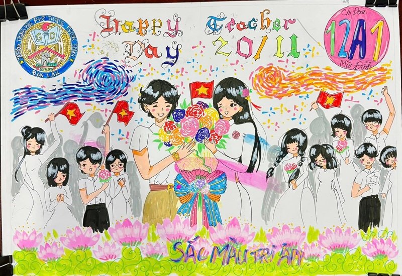 tranh vẽ về thầy cô 19