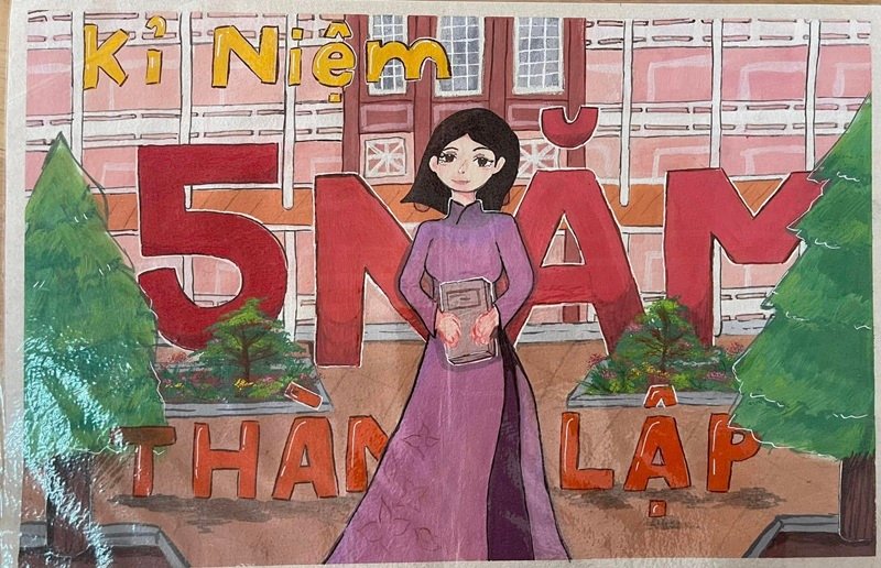 tranh vẽ về thầy cô 2