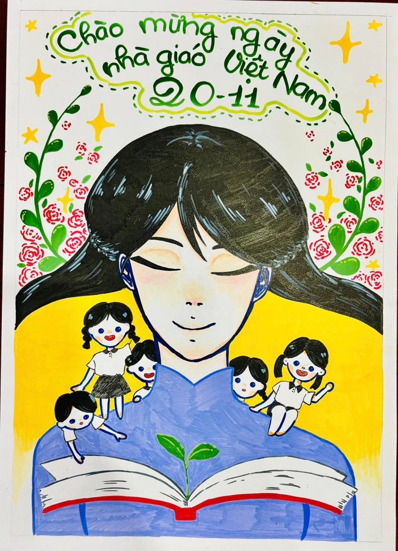 tranh vẽ về thầy cô 23