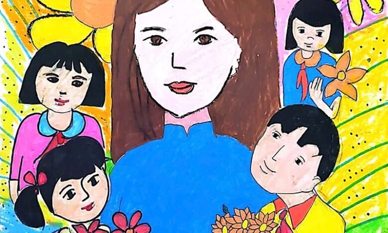 tranh vẽ về thầy cô 28