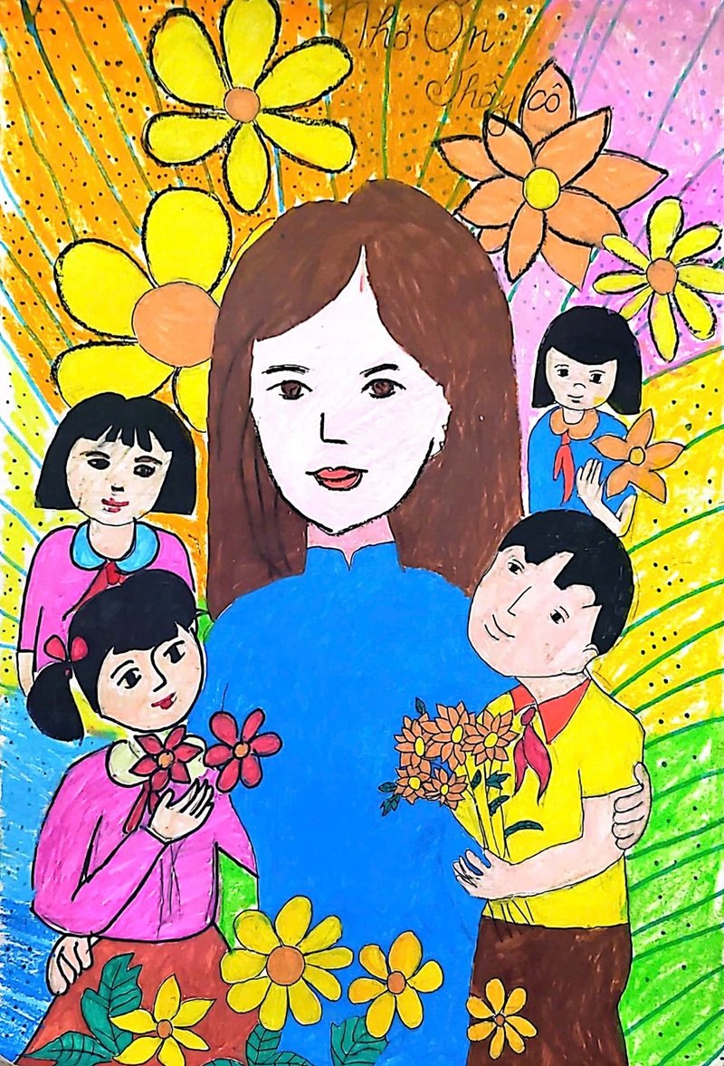 tranh vẽ về thầy cô 28