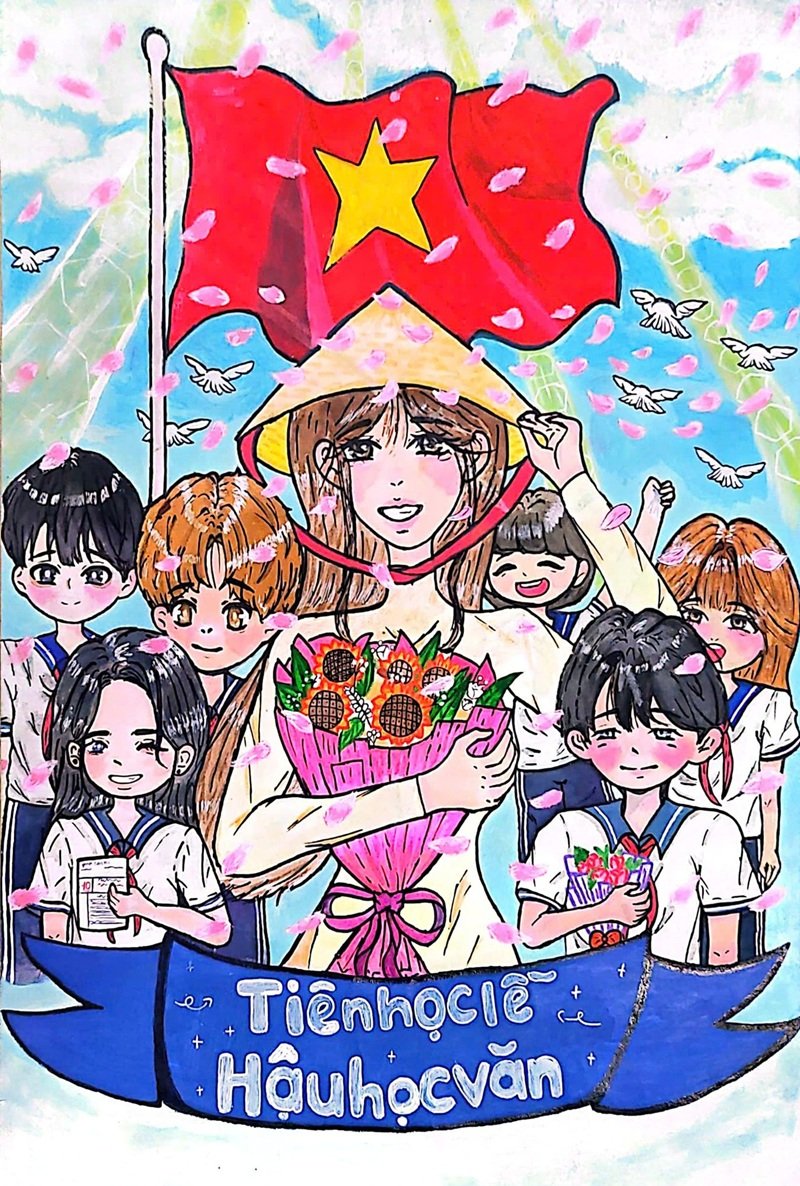 tranh vẽ về thầy cô 32
