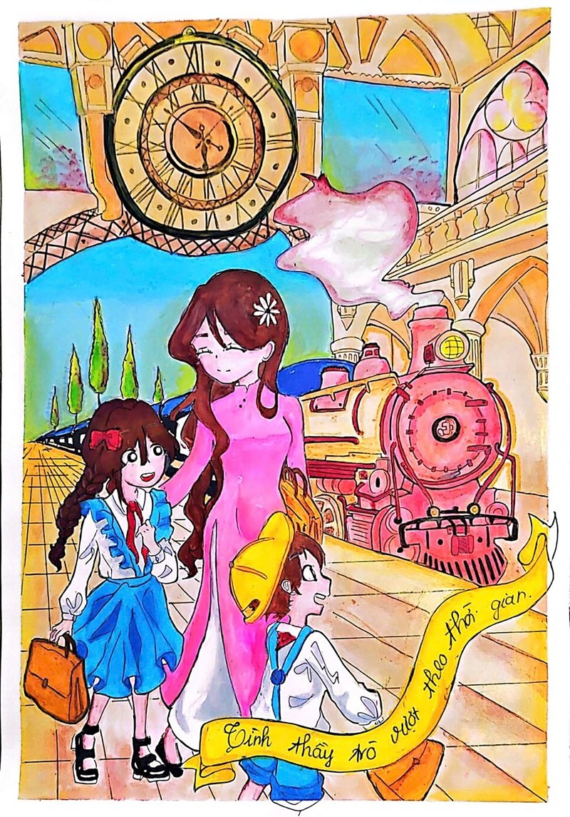 tranh vẽ về thầy cô 42
