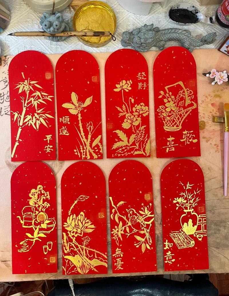 Hướng dẫn vẽ bao lì xì ngày Tết đơn giản