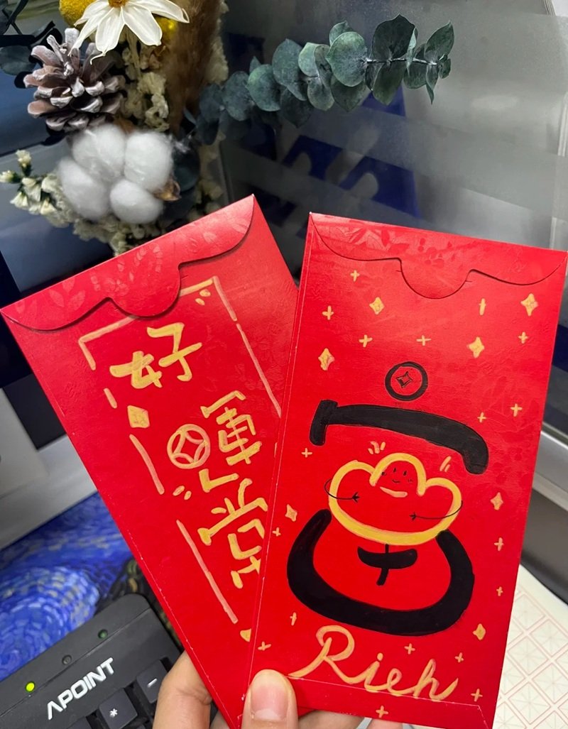 Vẽ bao lì xì đơn giản nhưng đầy ý nghĩa