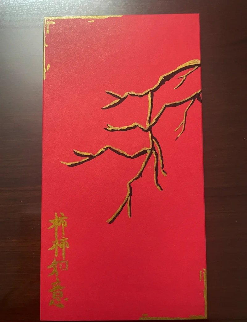 Vẽ bao lì xì phong cách nghệ thuật đơn giản