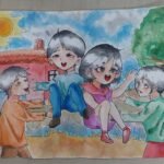 vẽ gia đình mơ ước của em 37