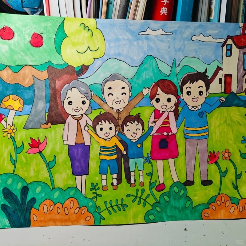tranh gia đình sáng tạo độc đáo